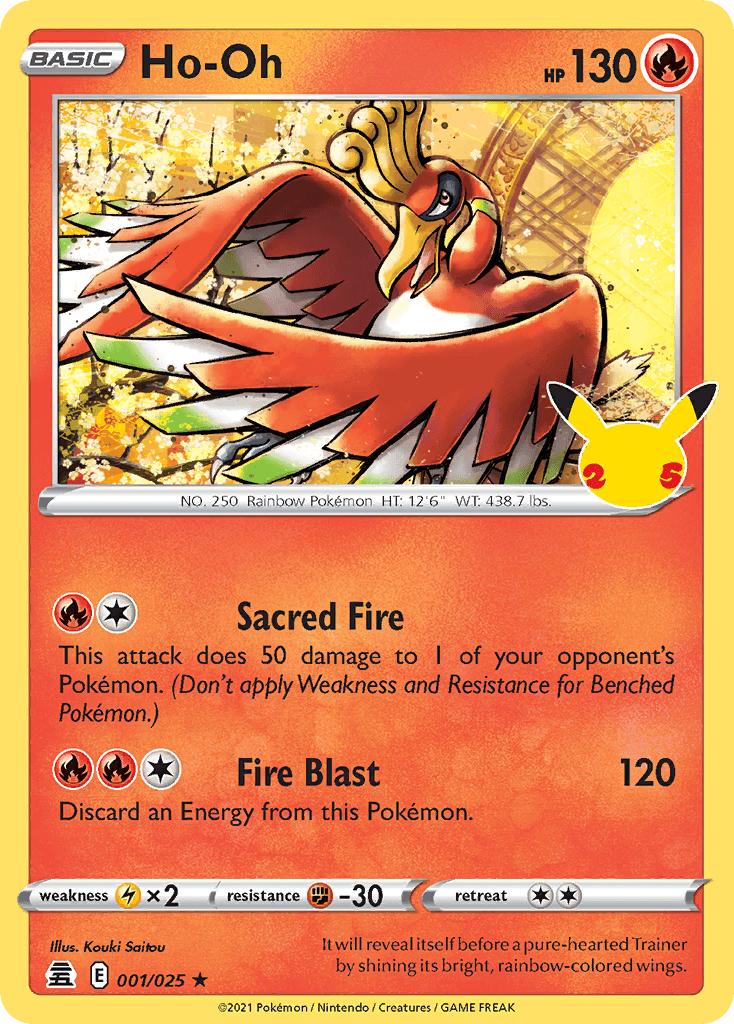 Ho-Oh printed card