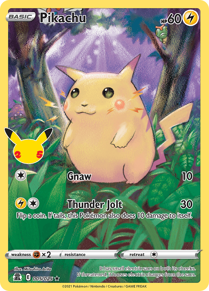 Pikachu printed card