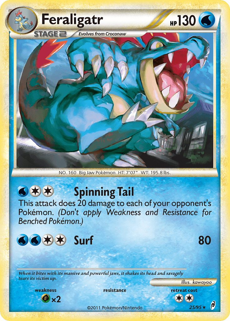 Feraligatr printed card