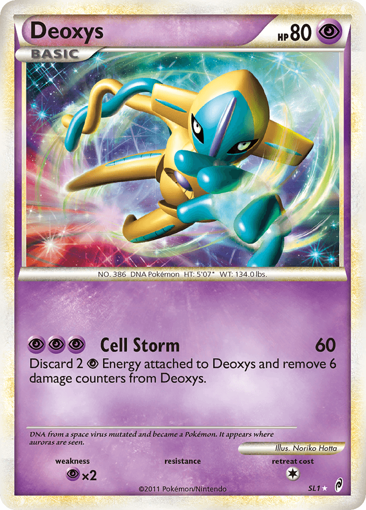 Deoxys printed card