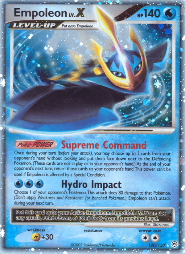 Empoleon LV.X printed card