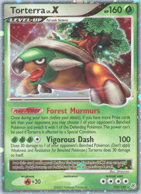 Torterra LV.X printed card