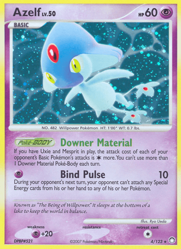 Azelf printed card