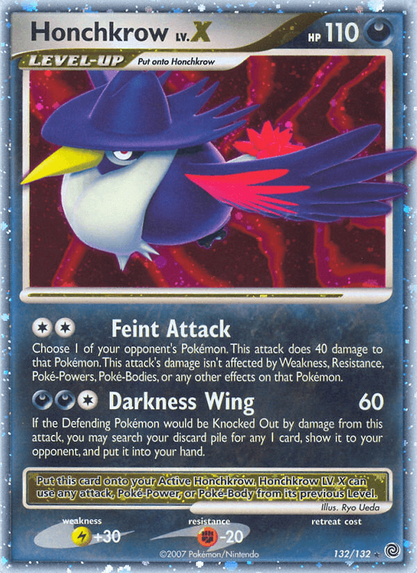 Honchkrow LV.X printed card