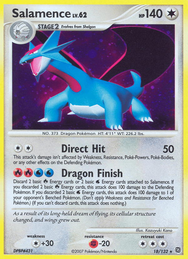 Salamence printed card