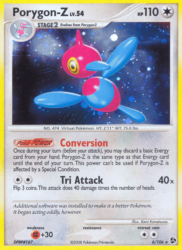 Porygon-Z printed card