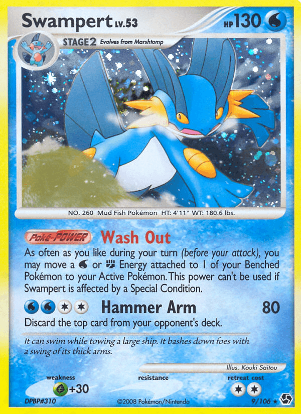 Swampert printed card