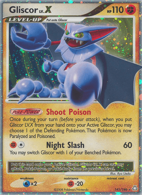 Gliscor LV.X printed card