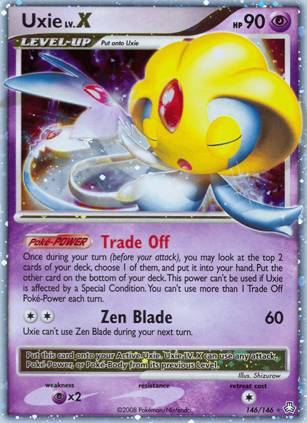 Uxie LV.X printed card