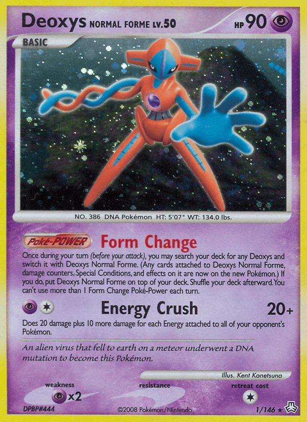 Deoxys Normal Forme printed card