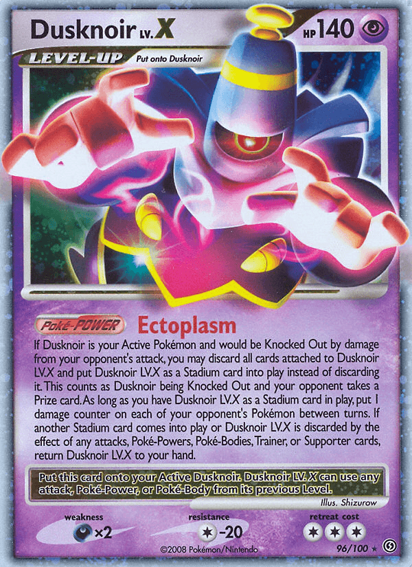 Dusknoir LV.X printed card