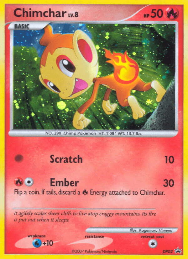 Chimchar printed card