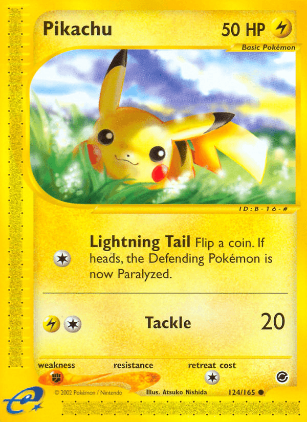 Pikachu printed card
