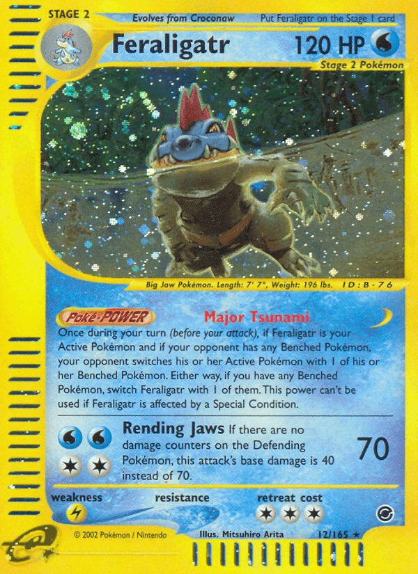 Feraligatr printed card