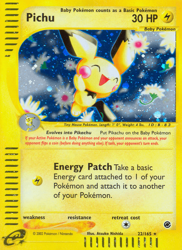 Pichu printed card