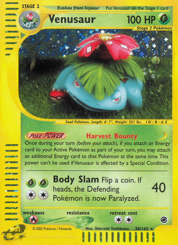 Venusaur printed card