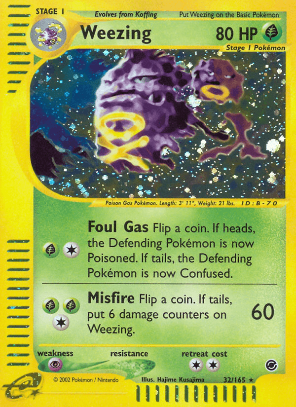 Weezing printed card