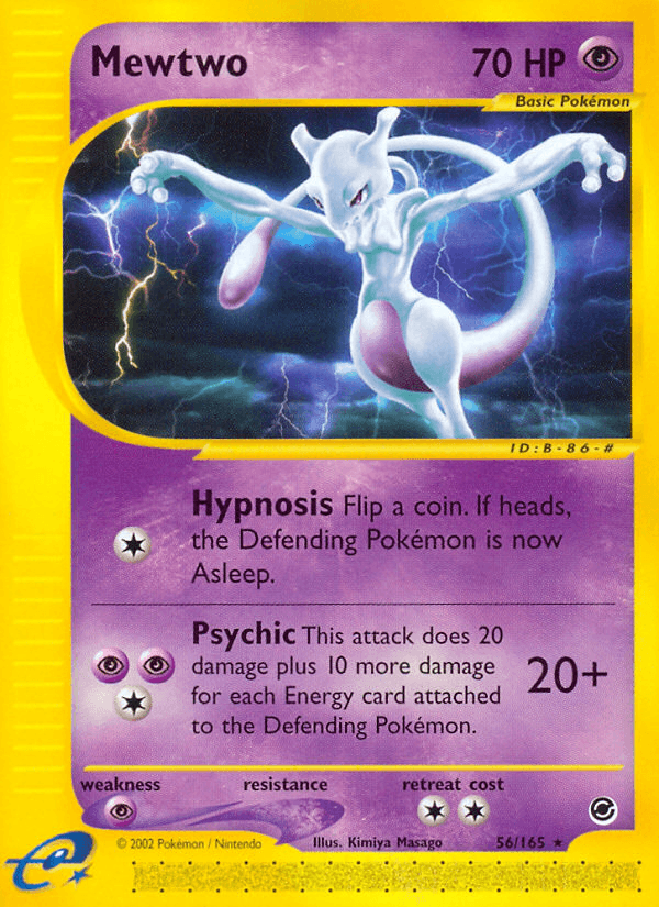 Mewtwo printed card