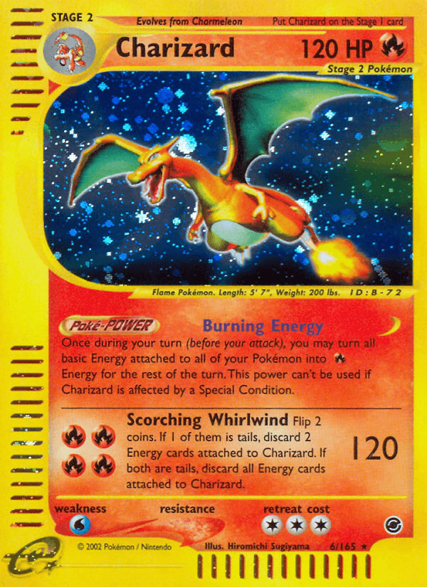 Charizard printed card