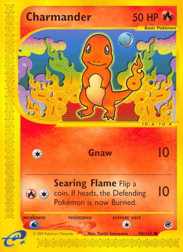 Charmander printed card