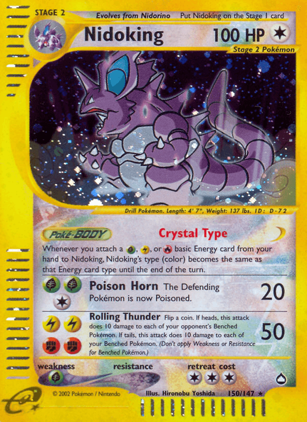 Nidoking printed card