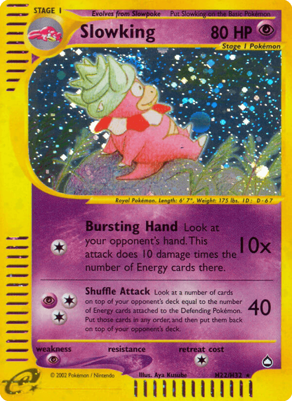 Slowking printed card
