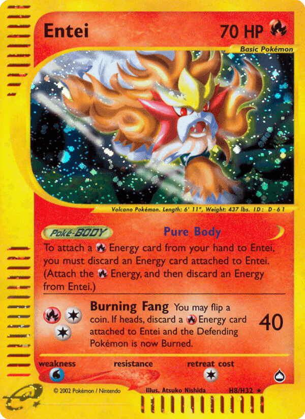 Entei printed card