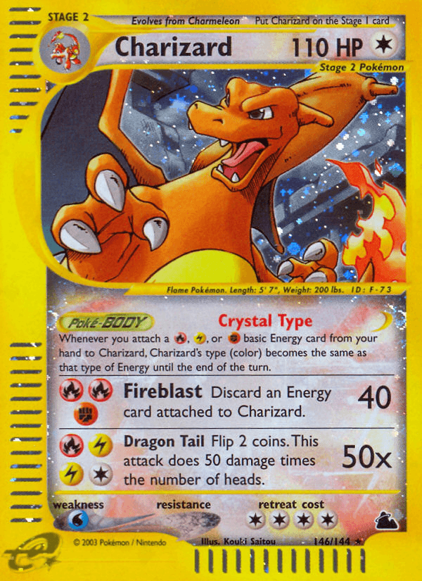Charizard printed card