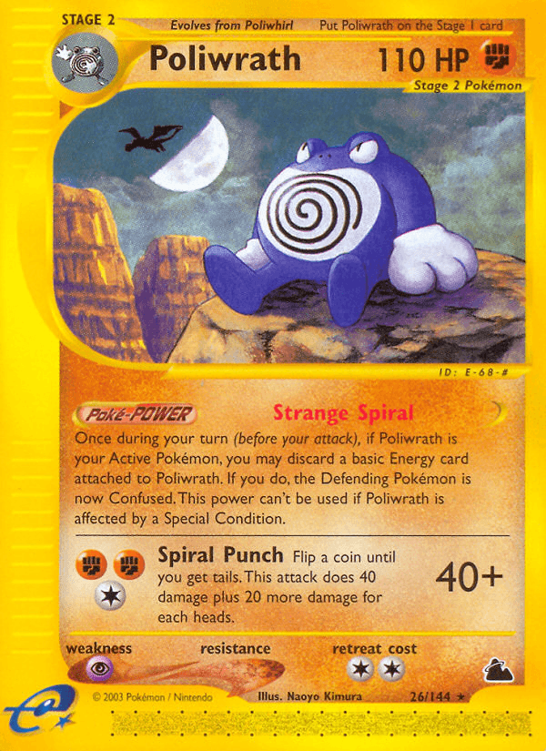 Poliwrath printed card