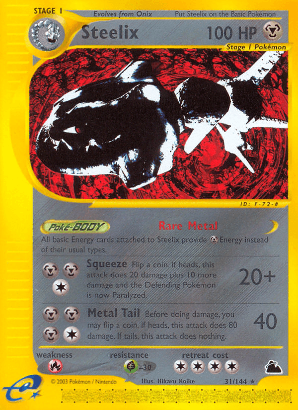 Steelix printed card