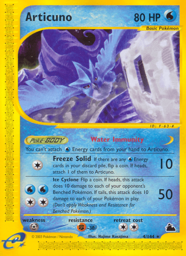 Articuno printed card