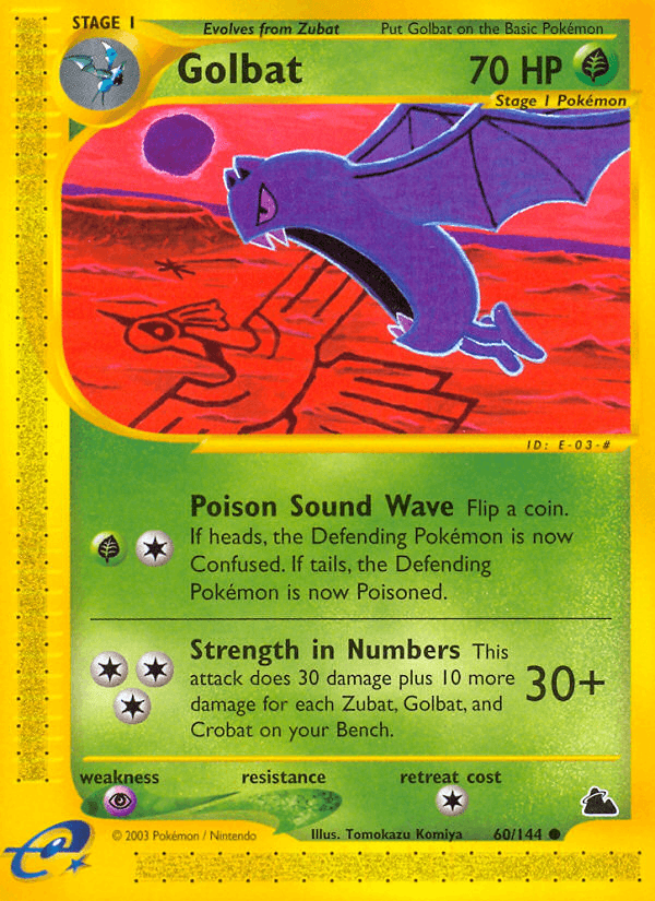 Golbat printed card