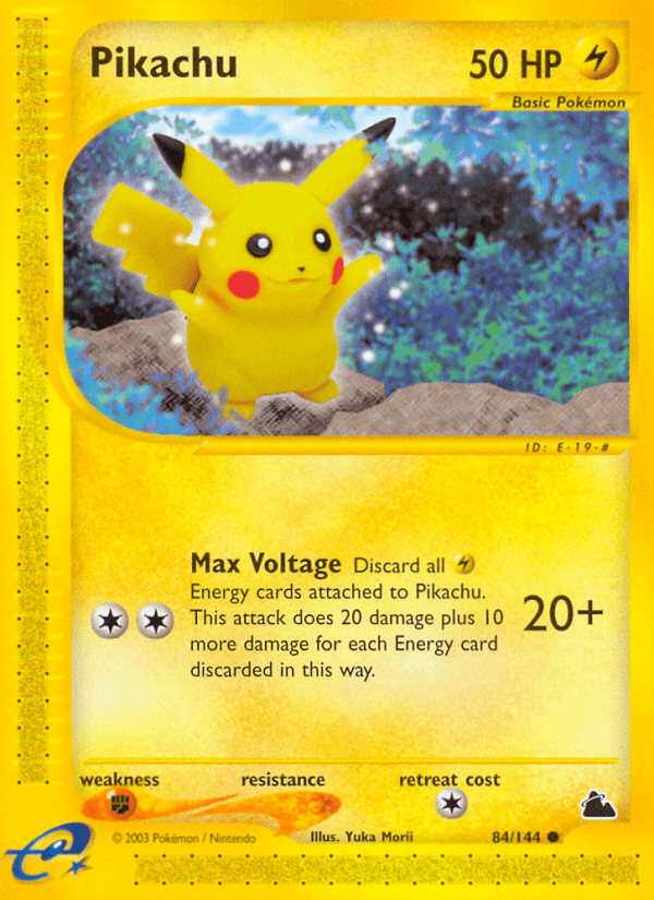 Pikachu printed card