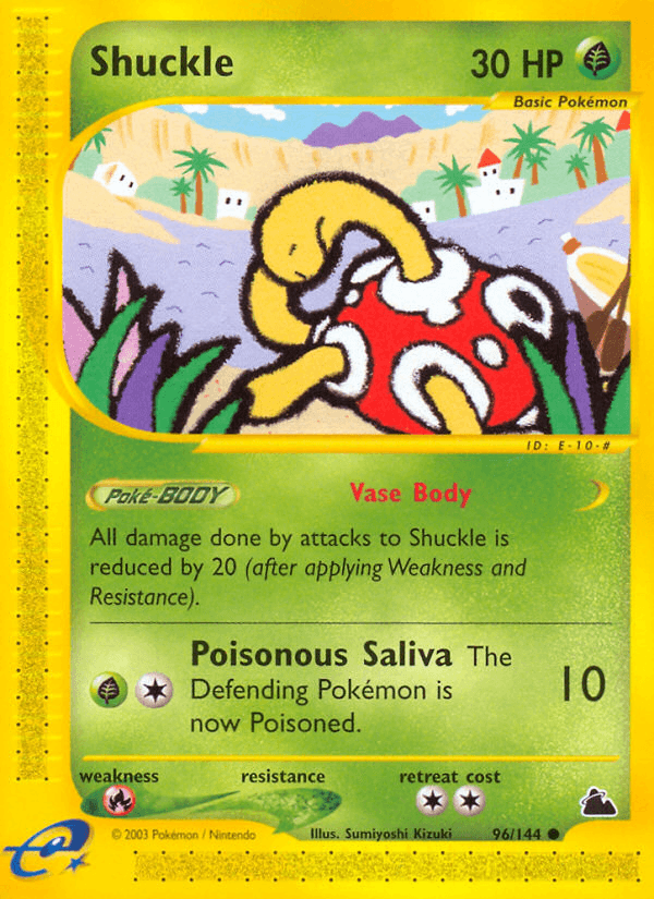 Shuckle printed card
