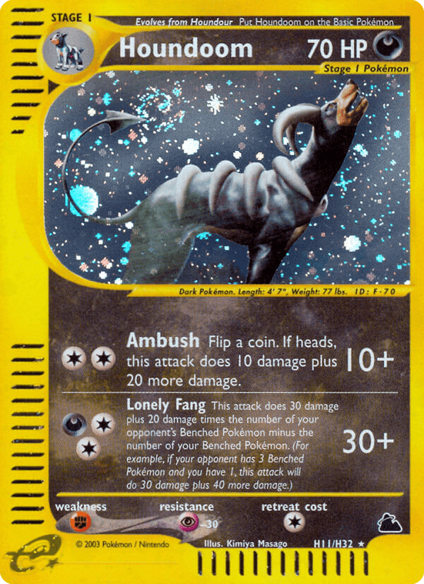 Houndoom printed card