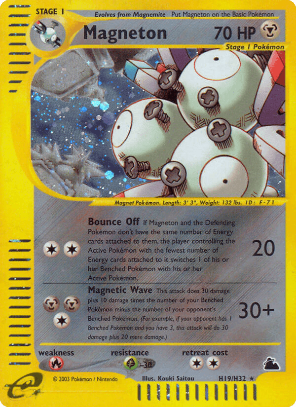 Magneton printed card
