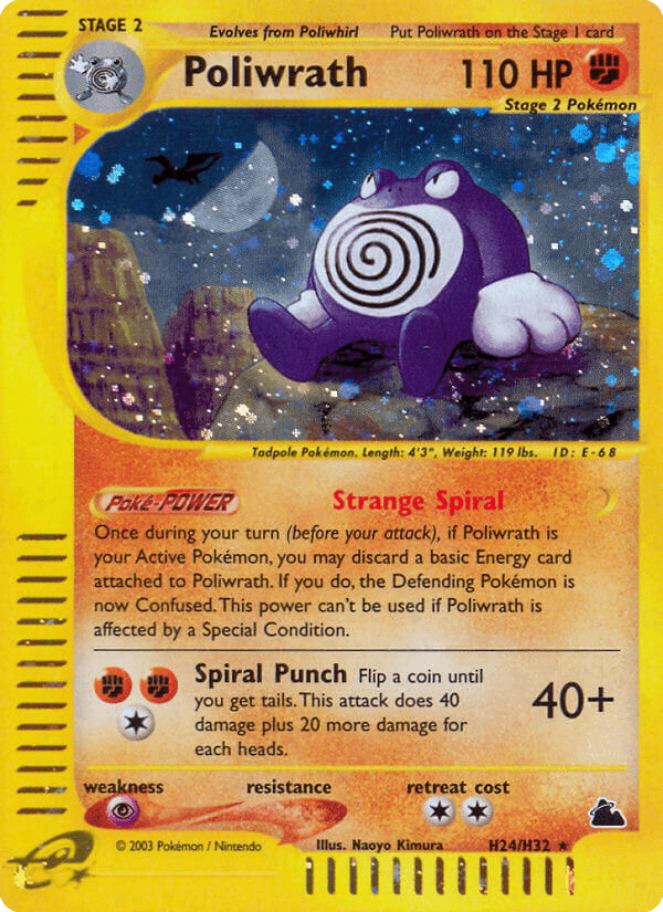 Poliwrath printed card