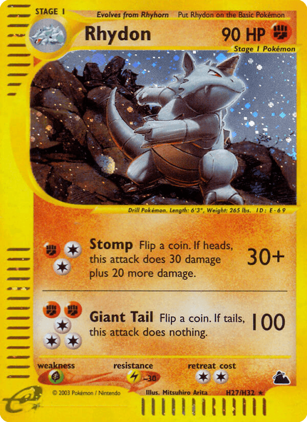 Rhydon printed card