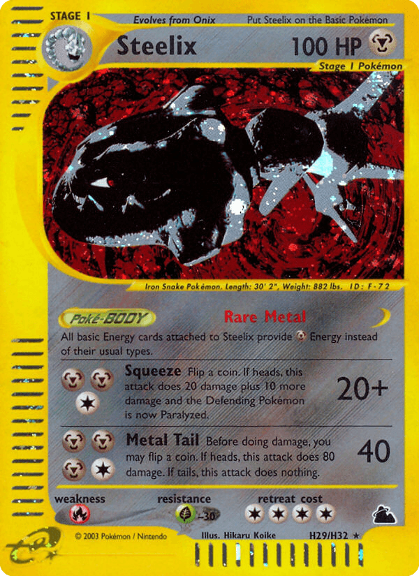 Steelix printed card