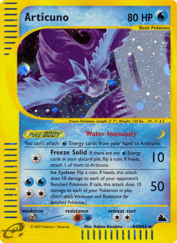 Articuno printed card