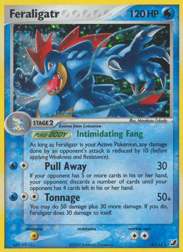 Feraligatr printed card