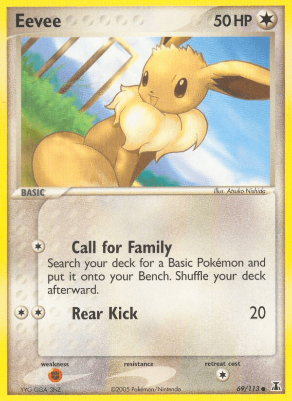 Eevee printed card