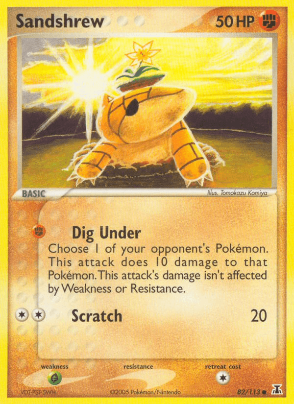 Sandshrew printed card