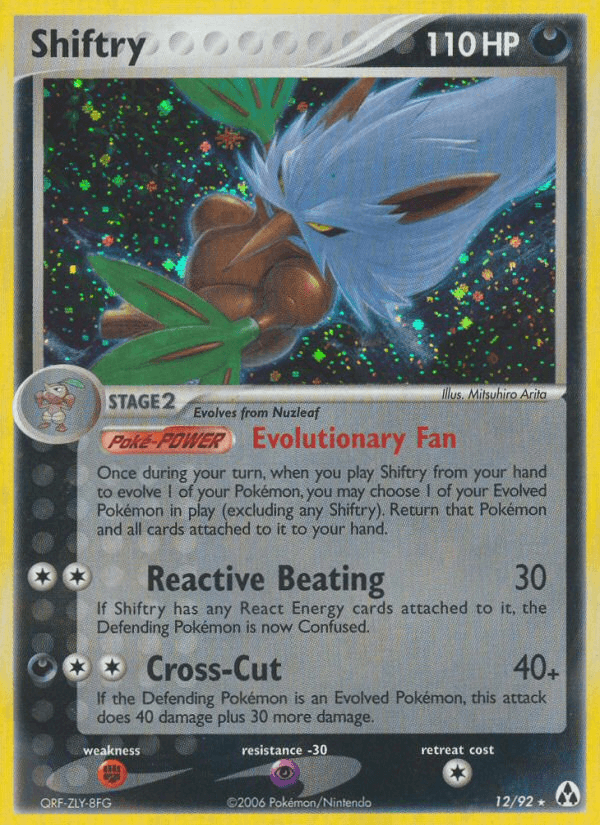 Shiftry printed card