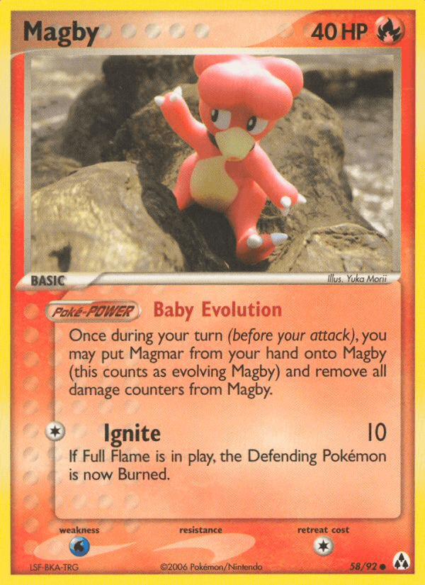 Magby printed card