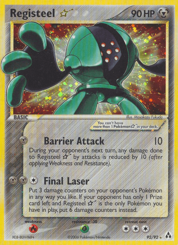 Registeel ★ printed card