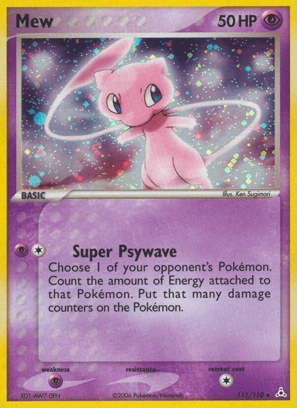 Mew printed card