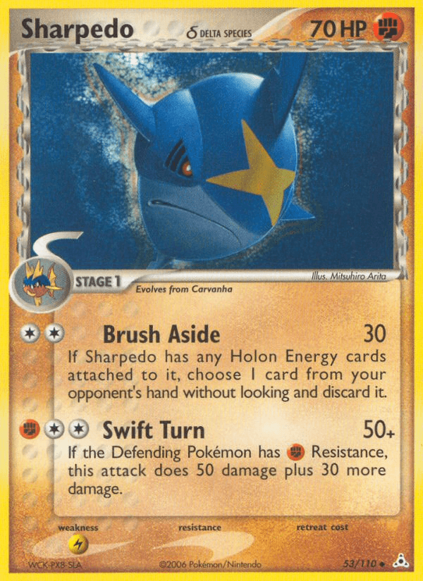 Sharpedo δ printed card