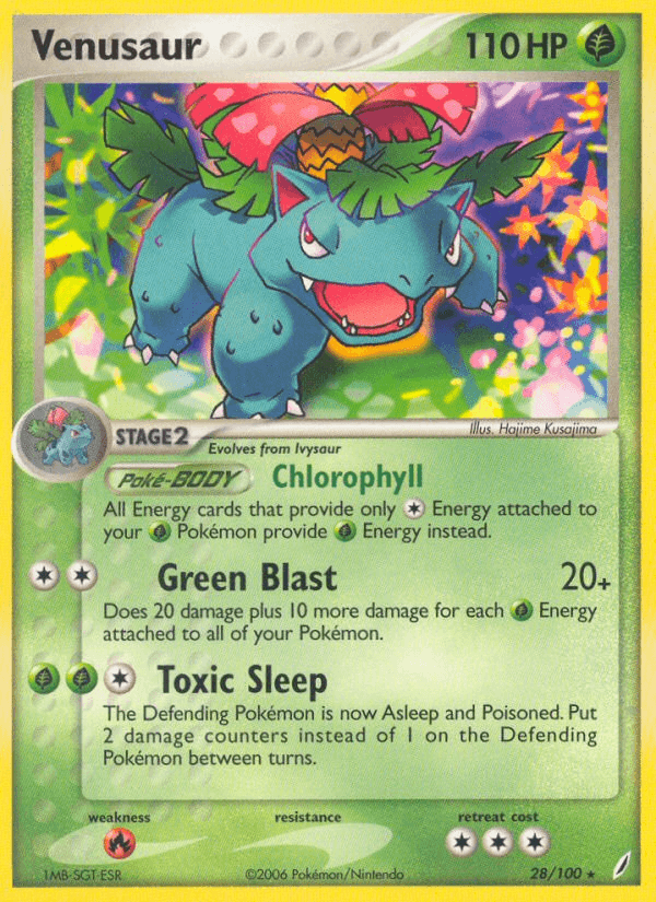 Venusaur printed card