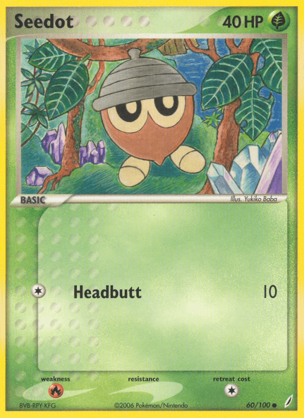 Seedot printed card